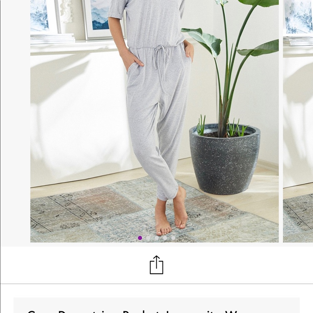 Grey viscose blend jumpsuit size L -⭐️⭐️⭐️3 for $15